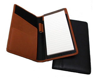 inside view of Black Leather Legal Padfolio
