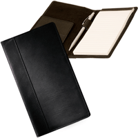 black and tan cowhide note portfolios