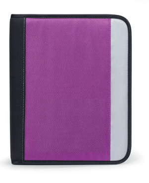 plum-colored neoprene e-padfolio