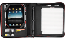 black dobby nylon iPad presentation portfolio