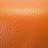 pebble grain orange leather