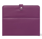plum colored simulated leather tablet stand