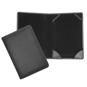 black leather case for six inch Kindle reader