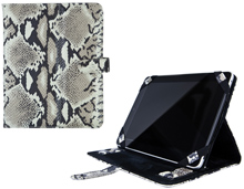 faux python leather iPad easel case
