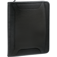 zippered tech journal with outside cover pocket