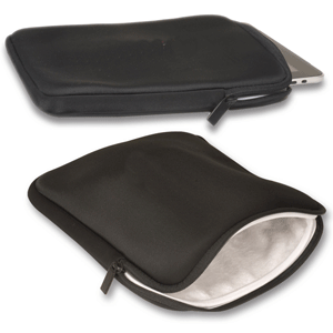 cushioned iPad sleeve with zipper closure